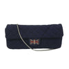 CHANEL - 2008 Paris London Union Jack - Navy Blue Flap Clutch / Shoulder Bag