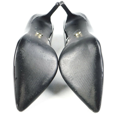 Kurt Geiger Heels KG Black Patent Leather Pointed Toe 38 - US 8