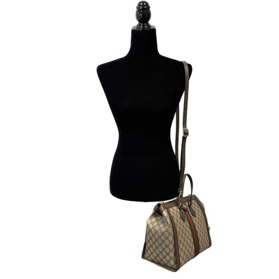 Gucci - Excellent - Ophidia GG Medium Tote / Top Handle w/ Shoulder Strap