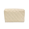 CHANEL - CC Quilted Leather Flap - Ecru/ Gold-tone - Shoulder Bag/ Crossbody