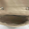CHANEL - Jumbo Lambskin Quilted Single Flap - Beige / Silver Shoulder Bag