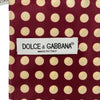 Dolce & Gabbana - Excellent - Dotted Maroon and Cream Fringed Shawl - OS