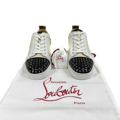 Christian Louboutin Flat Iridescent Sequin Paillett High Top Sneaker 41 US 8 NEW
