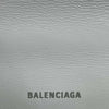 Balenciaga - Hourglass Crystal Logo Leather Top Handle Bag XS - White Crossbody