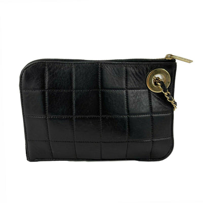 CHANEL, Bags, Chanel Shimmer Gold Mini Pochette Clutch Bag Wristlet