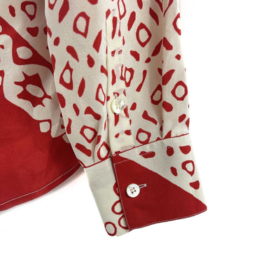 Altuzarra - Pristine - Bandana Print Long Sleeve Silk Top - Red / White