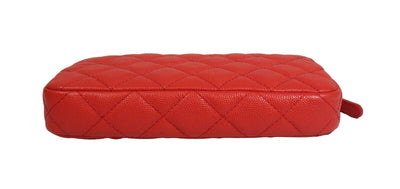 Chanel - New w/ Tags - 19 Red Leather Double Zip Wallet On Chain - WOC Crossbody