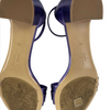 Salvatore Ferragamo - Como Gancini Metallic Purple Leather Sandals - Size 8