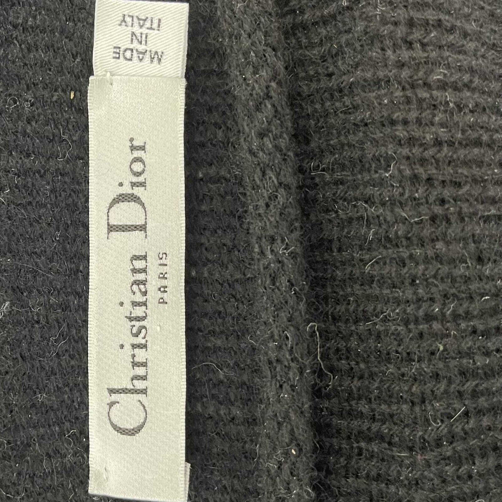 Christian Dior - Embroidered Logo Knit Cashmere Sweater - 34 - US
