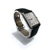 Cartier - TANK MUST WATCH Extra- Large Black Steel / Leather Automatic WSTA0040