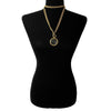 CHANEL - Vintage Chain Link CC Magnifying Glass Loupe Pendant Necklace