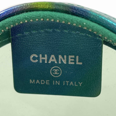 CHANEL - New w/ Tags - CC Rainbow PVC Round Mini Clutch with Chain Crossbody