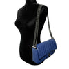 CHANEL - Quilted Leather Medium Single Flap Blue / Ruthenium Shoulder Bag