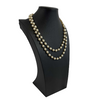 CHANEL - Vintage 1981 Pearl / Gold Long Chain Bead Layering Necklace