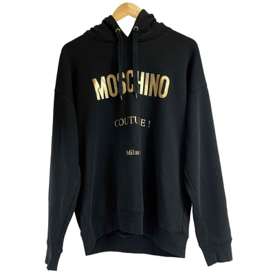 Moschino - Moschino Couture ZA1731 Black / Gold Hoodie - US 40 /EU 50