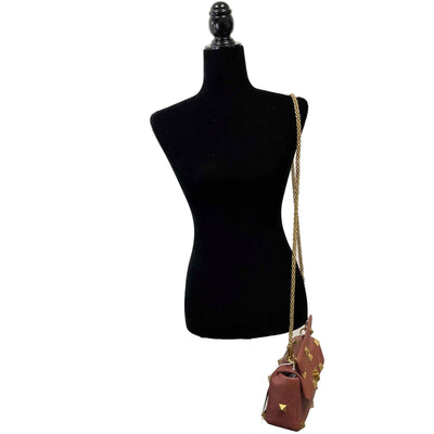 Valentino Garavani Roman Stud Medium Quilted - Ginger - Top Handle Shoulder Bag