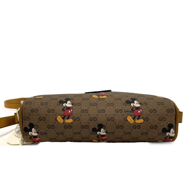 Gucci - Excellent - x Disney Mini Tan GG Mickey Mouse Crossbody