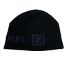 Chanel - Excellent - CC Logo Knitted Beanie - Black - One Size - Hat