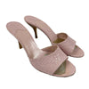 CHANEL - Camellia Print Open Toe Heels - Pale Pink - 40 US 10