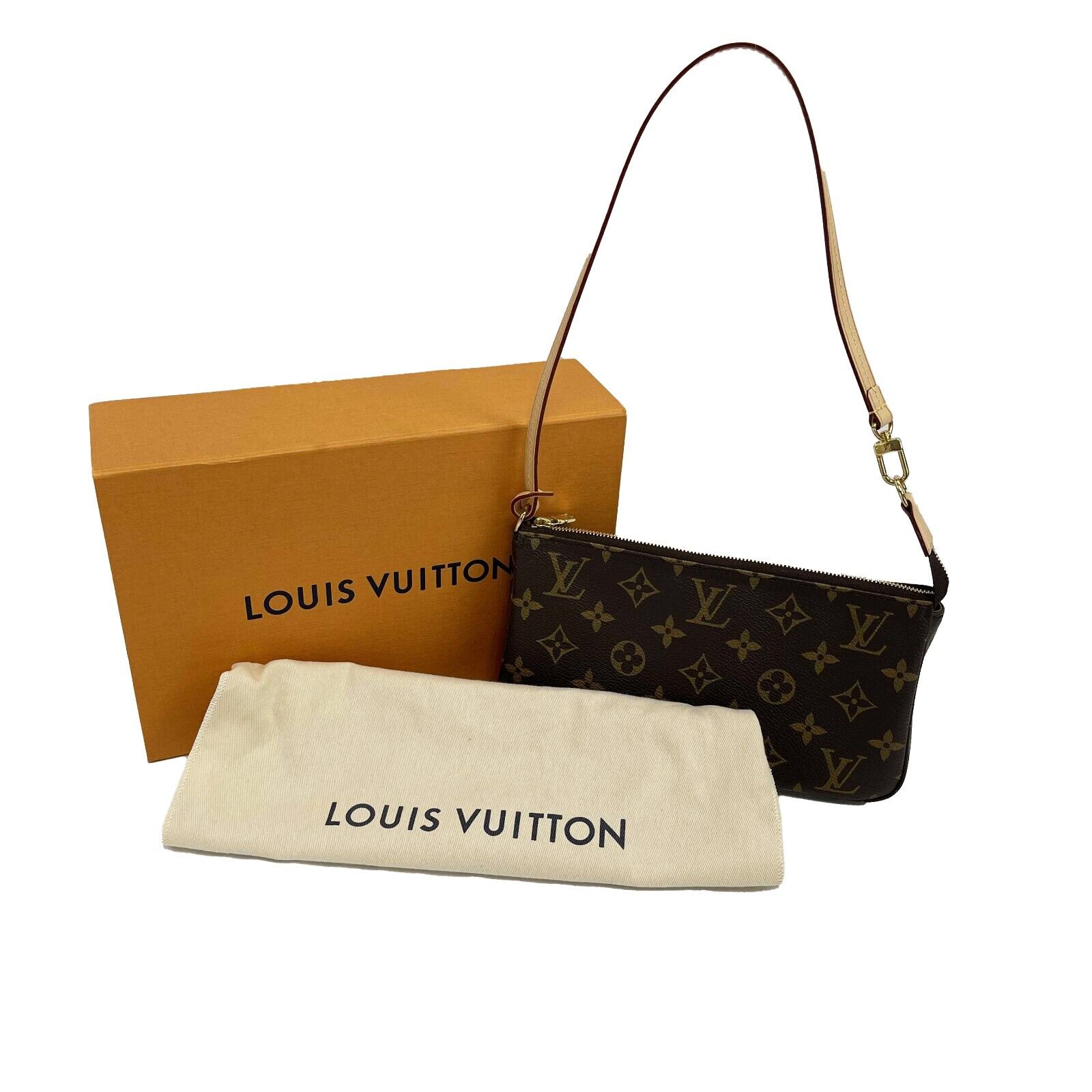RARE 90s Louis Vuitton LV Classic Monogram Poch Accs Pochette