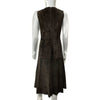 THE ROW - Excellent - Suede Liffen Midi - Dark Brown Dress - Size 4