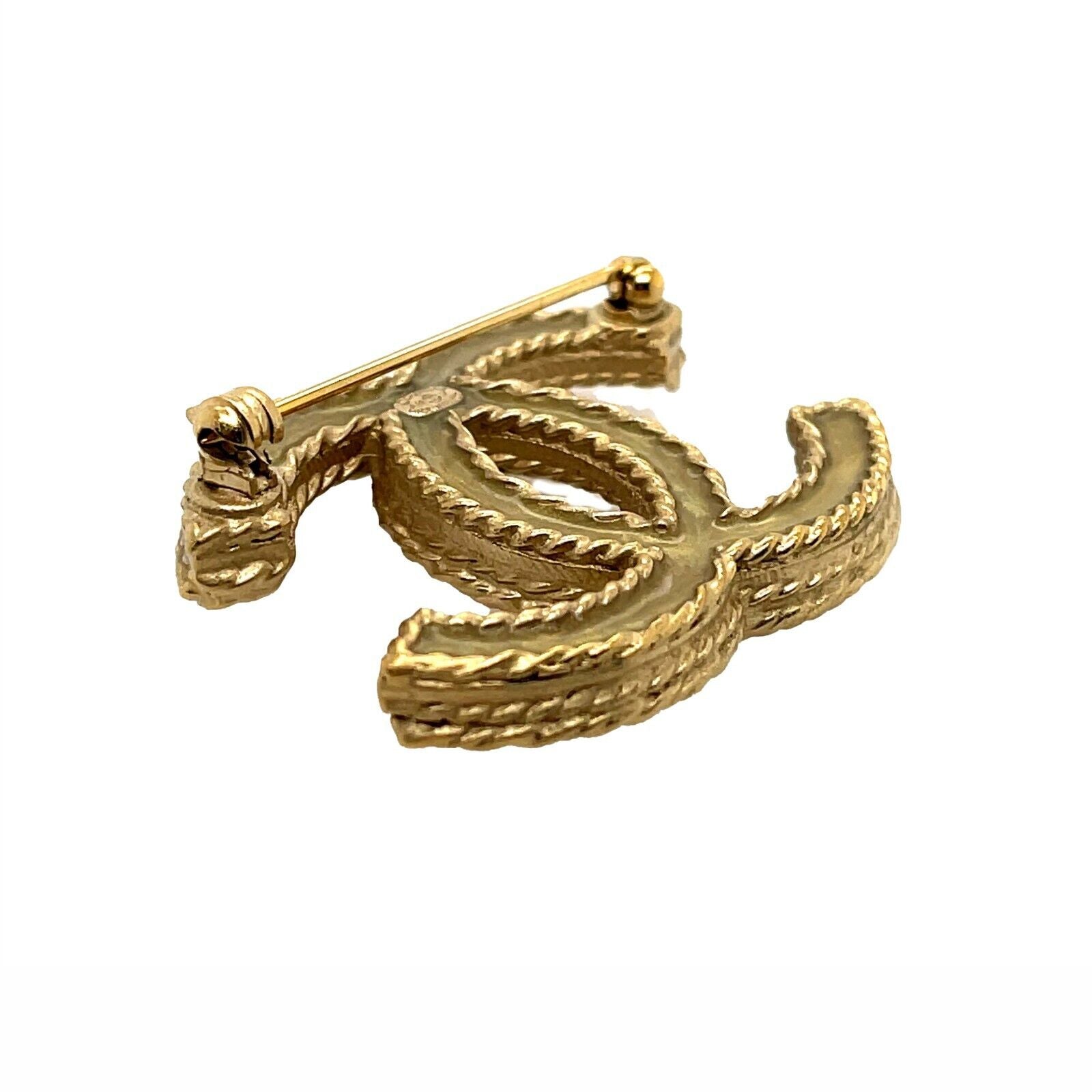 chanel gold brooch