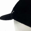 CHANEL - Interlocking CC Black Velour Baseball Hat - M
