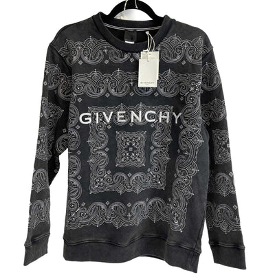 Givenchy - Bandana print logo sweatshirt Kids 12+ NWT FW 22/23 - Charcoal Jacket