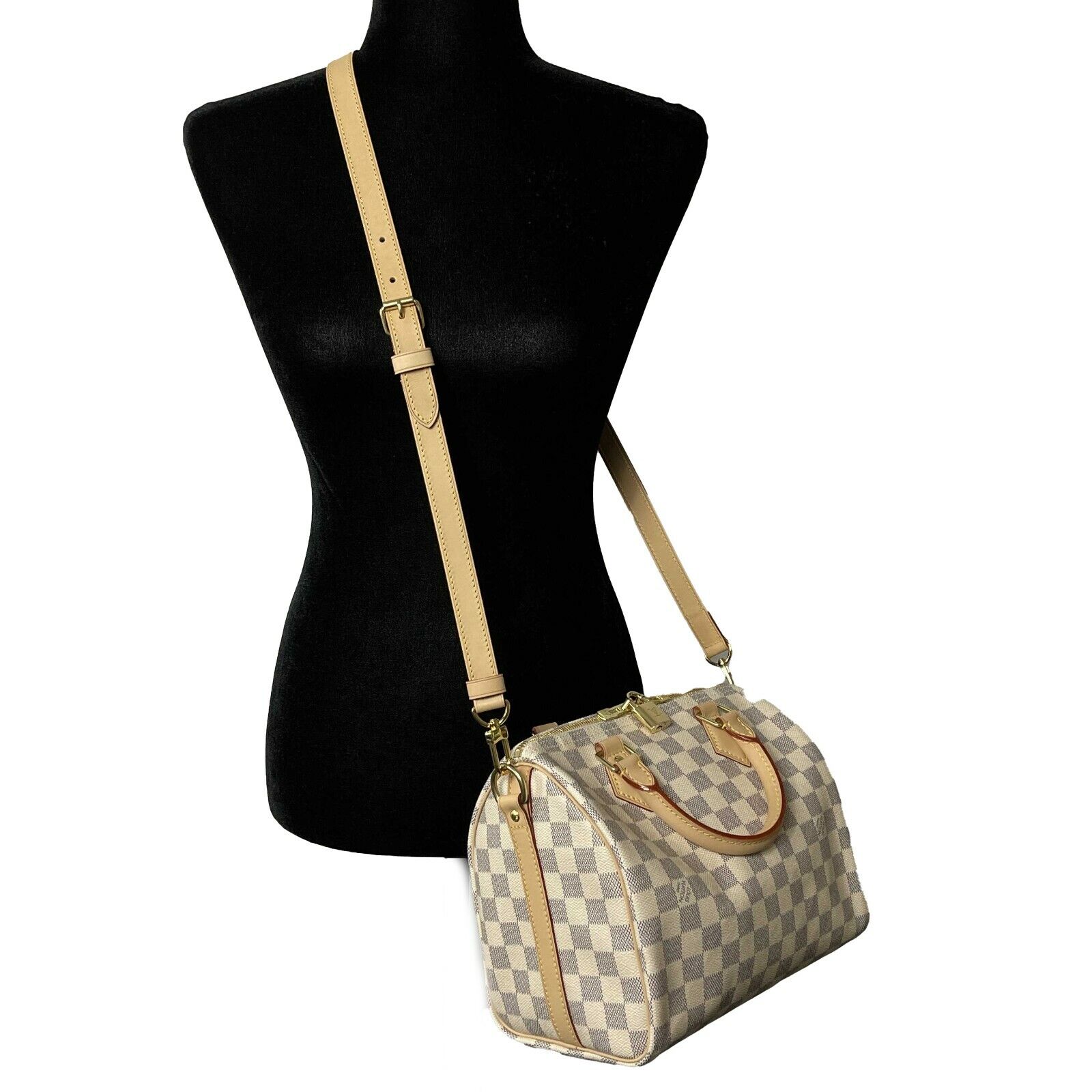 Louis Vuitton - New - Damier Azur Speedy 25 Bandouliere Top Handle Bag -  BougieHabit