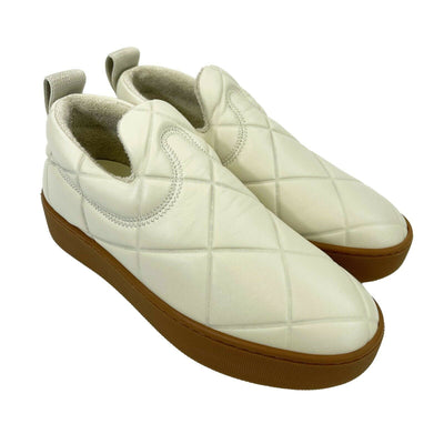 Bottega Veneta - New - The Quilt Sneakers - Wax -Off White - IT 39.5 - US 9.5