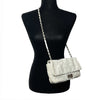 CHANEL - White Lambskin Medium Mademoiselle Lock - Igloo Flap Shoulder Bag