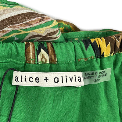 Alice + Olivia - New w/ Tags - Rowen Mystic Ikat Tribal Midi - XS - Dress