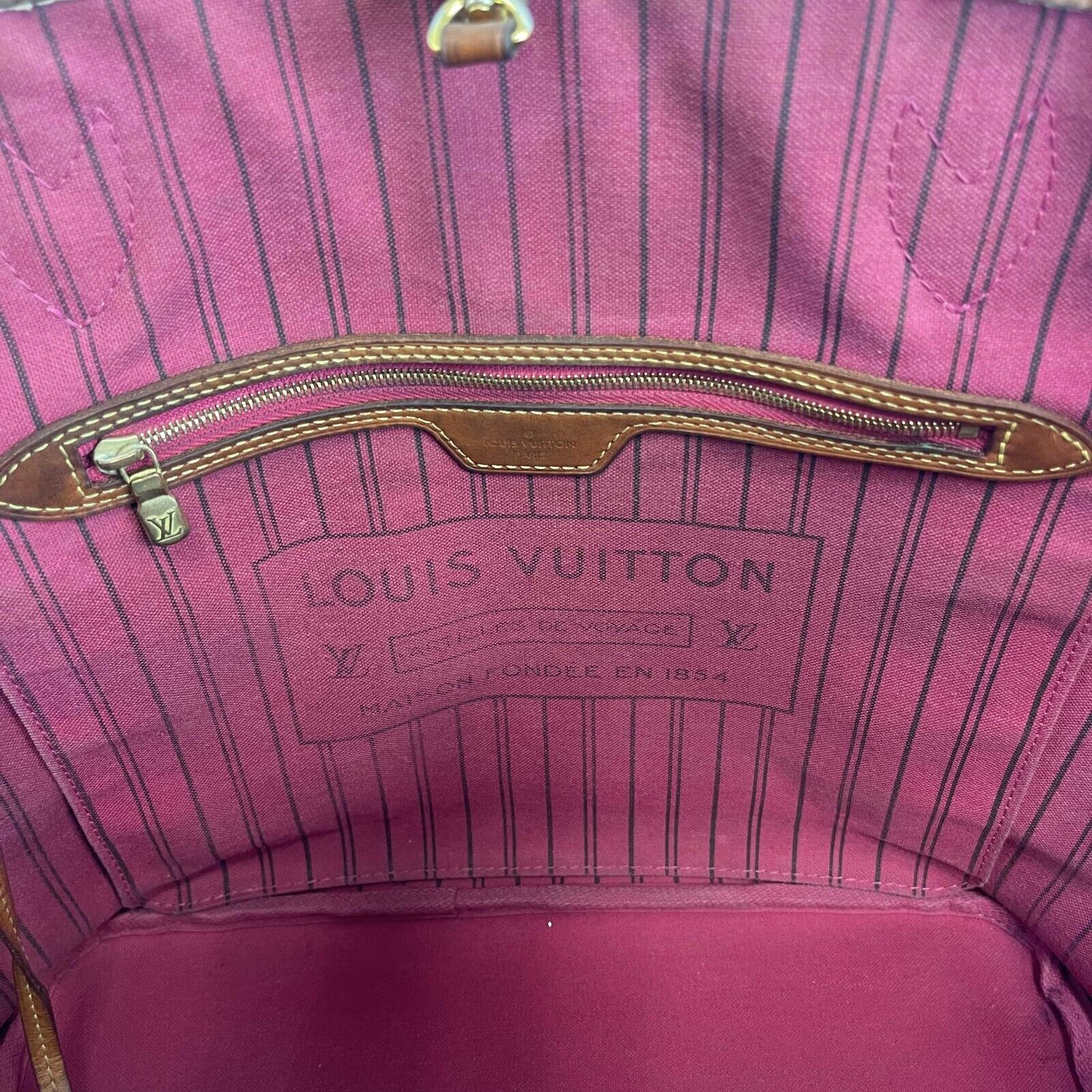 Louis Vuitton - LV Neverfull MM - Brown / Purple inside w/ Pouch -  BougieHabit