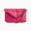 Saint Laurent - YSL - Puffer Toy Bag in Quilted Lambskin Fuschia Pink Crossbody