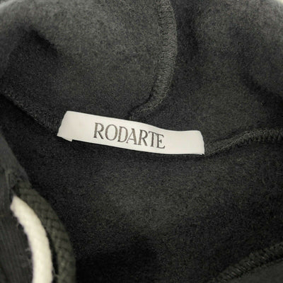 Rodarte Logo Hoodie Sweatshirt - Black, White - XS - Jacket Coat