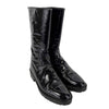CHANEL - Tortoise Zip Pull - Vintage 97A Patent Boots Lug Sole Black 36 US 6
