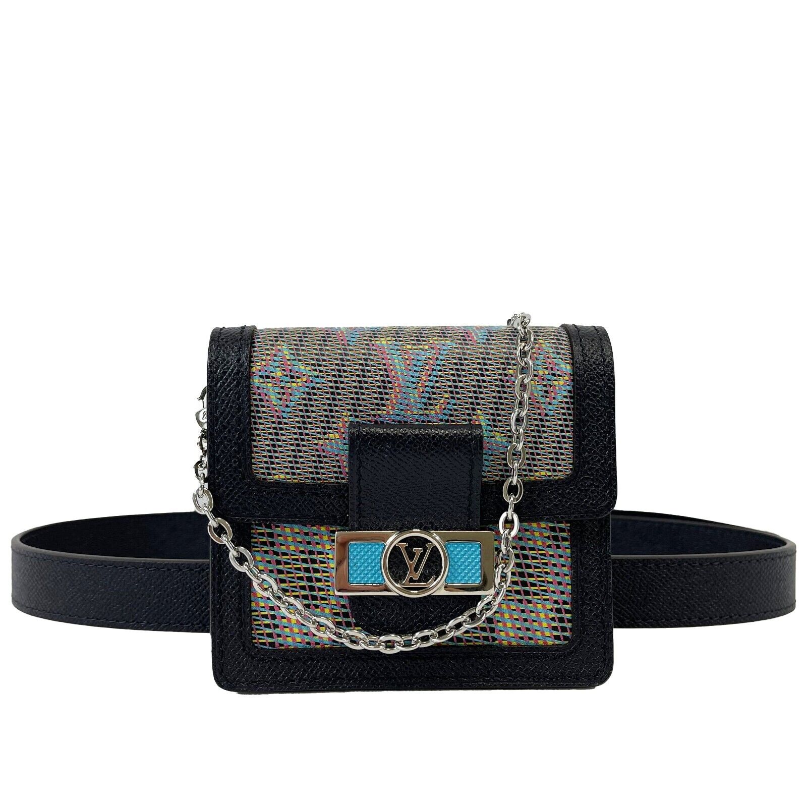 Shop Louis Vuitton Dauphine mini belt (M0387M, M0387V, M0387X) by