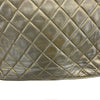 CHANEL - 90's CC Gold Leather Vintage Crossbody /Shoulder Bag W/ Tassel