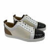 Christian Louboutin Flat Iridescent Sequin Paillett High Top Sneaker 41 US 8 NEW