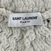 Saint Laurent - YSL - Fringe Knit Pom Pom Tassel Poncho - XS S M