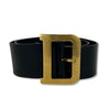 Christian Dior - Diorquake Leather D Buckle Black Belt - SIze 80 Fits US M/4-6