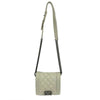 CHANEL - Calfskin Quilted Small Gentle Square Boy Flap - White Crossbody
