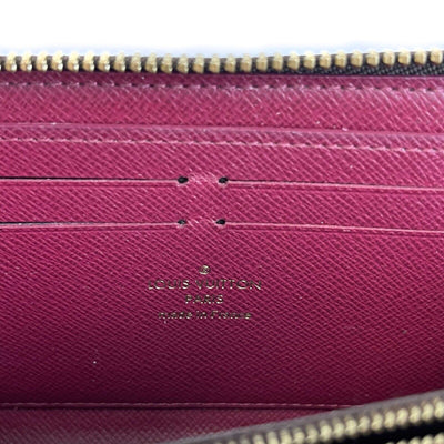 Louis Vuitton - Clemence Wallet - Brown Monogram Zip Around