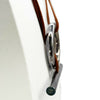 Hermes - Brown Rope Necklace - Skipper Double Wrap - Circle Bar - Silver