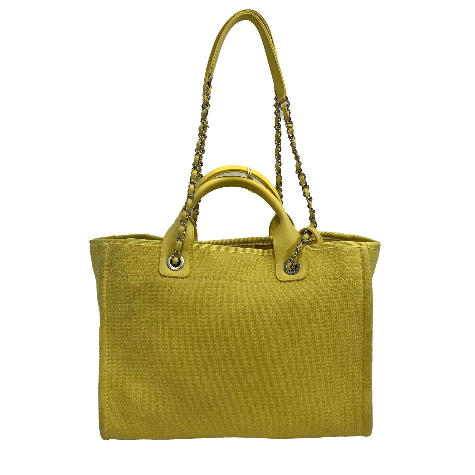 Chanel - 23C Deauville Small Shopping Tote - Yellow Boucle w/ Shoulder -  BougieHabit