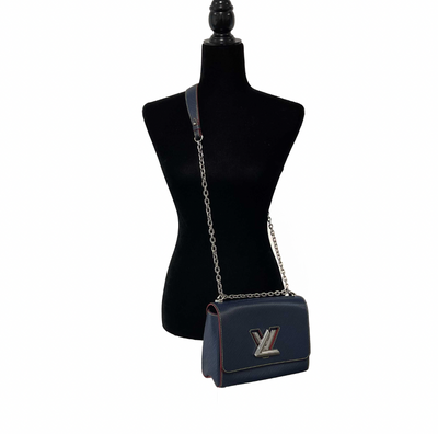 Louis Vuitton - Epi Leather Twist MM - Navy Blue, Red Shoulder Bag / Crossbody