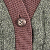 CHANEL 1997 Sweater Set Turtleneck / Vest - CC Green Ribbed Cashmere 42 US 10 97A
