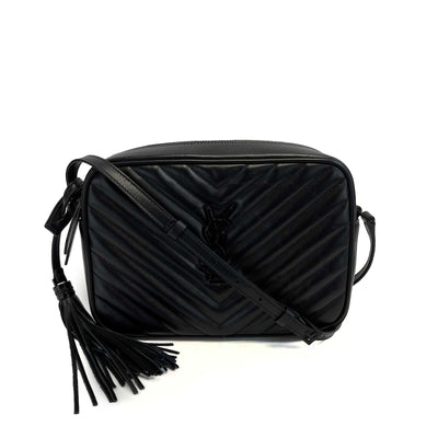 Saint Laurent - Excellent - Lou Camera Bag in Quilted Leather Black Crossbody
