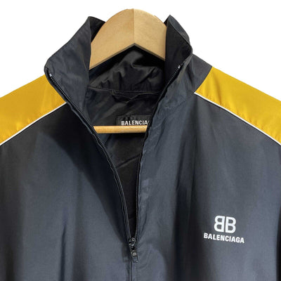 Balenciaga - Men's Runway BB Logo Bicolour Oversized Nylon Jacket - Size 46