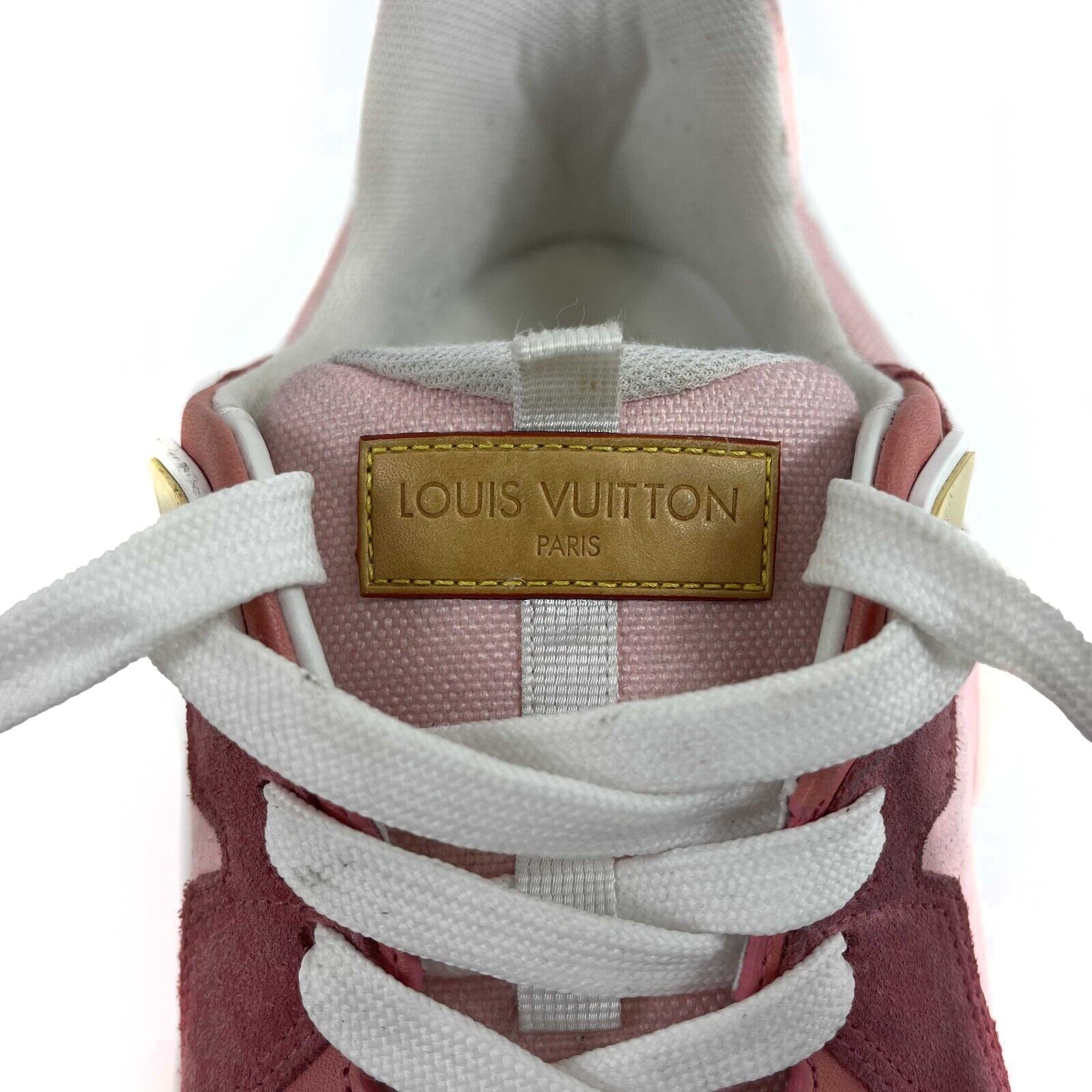 Run away leather trainers Louis Vuitton Pink size 40 EU in Leather
